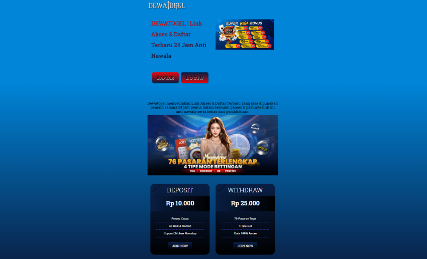 Dewatogel Link Terakhir Amat Baik Bonusnya